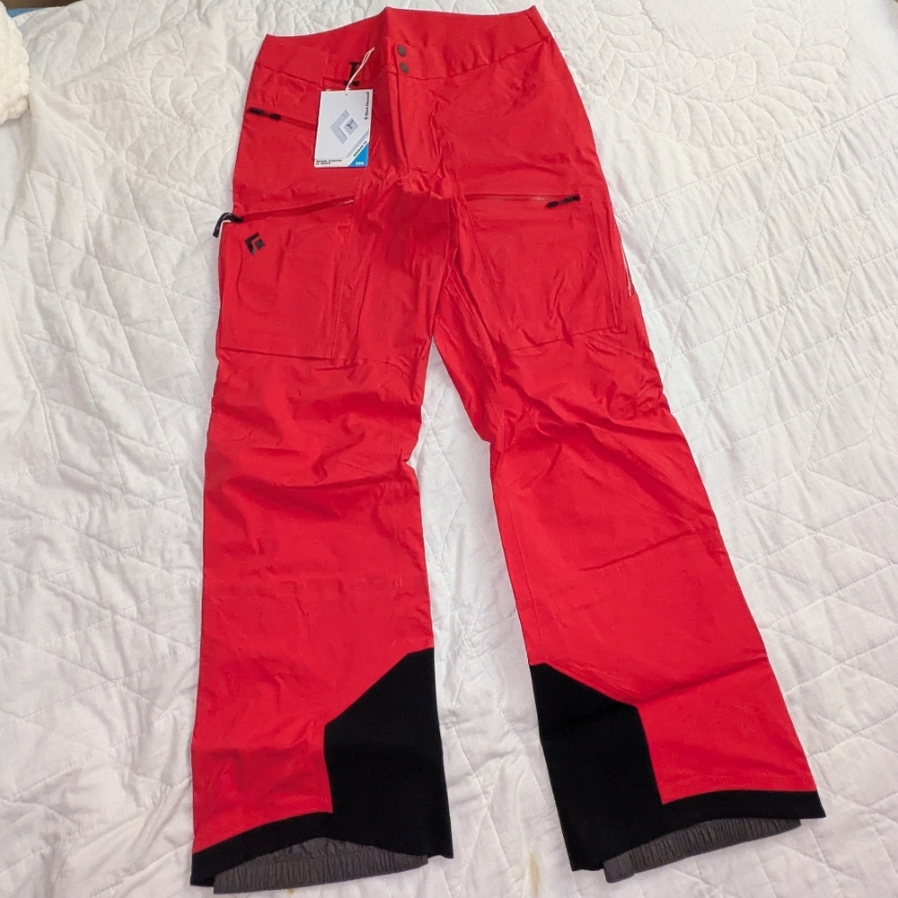 🏂⛷️ Black Diamond Recon LT Stretch Ski Pants - Women's - Medium / Coral Red NWT